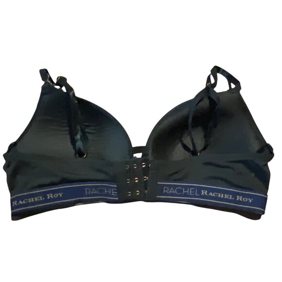 Rachel Roy Black Bra 34B With Adjustable Straps & Logo Band - Picture 5 of 6